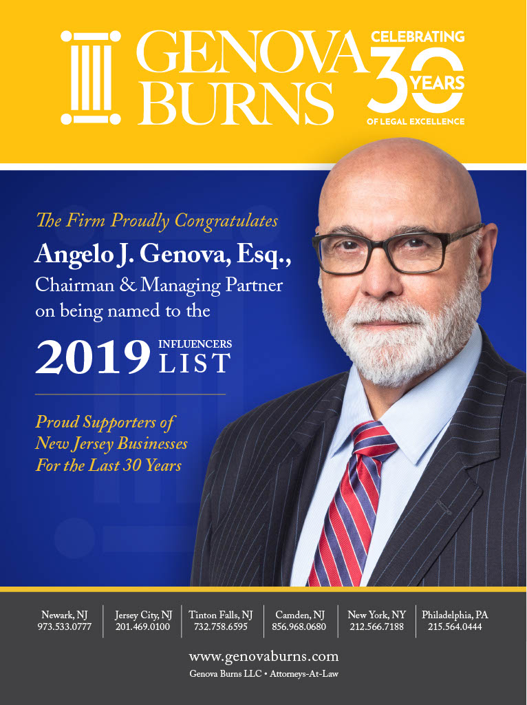 Angelo J. Genova Named to the 2019 Influencers List 